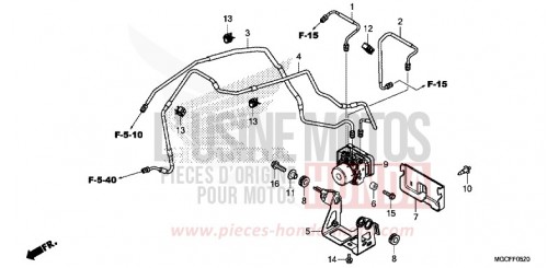 ABS-MODULATOR/BREMSLEITUNG CB1100NAK de 2019